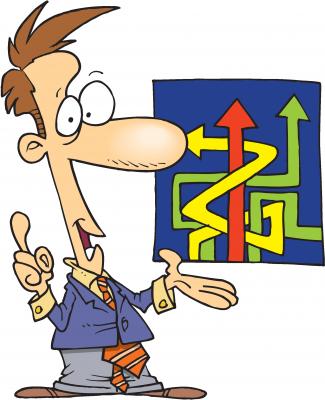 drawing of a man explaining a graph reliable office cleaner